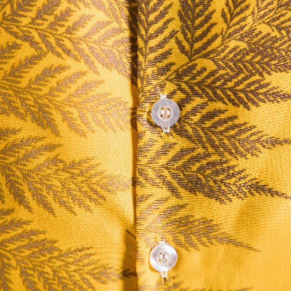 Hawaiian Shirt for Men with pocket Orange / Yellow - Picture 5 of 11